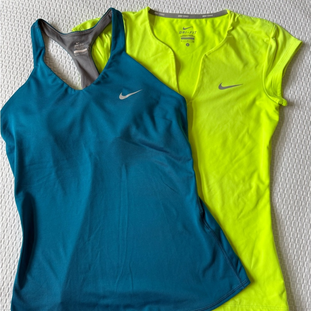 Nike Blue and Yellow Athletic Top Bundle, Size S